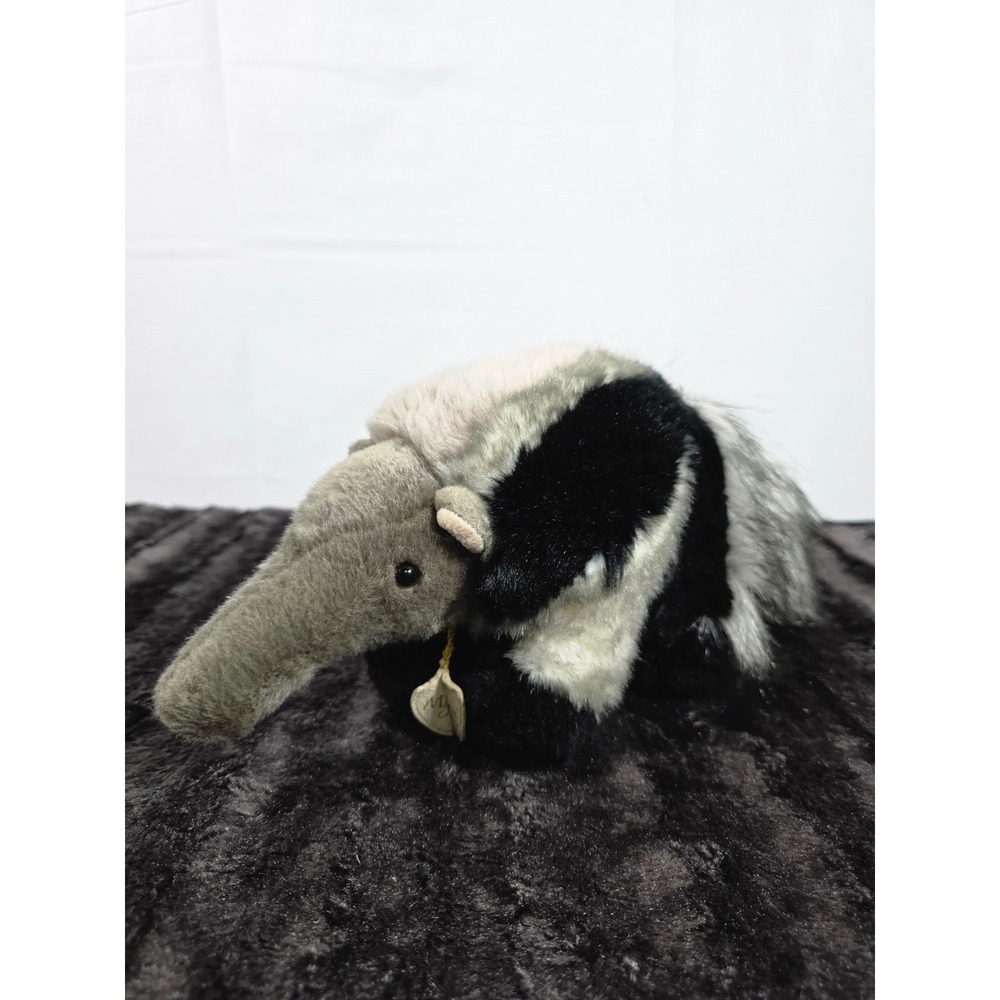 Miyoni by Aurora Giant Anteater Plush Realistic Animal Grey Black CUT TAGS